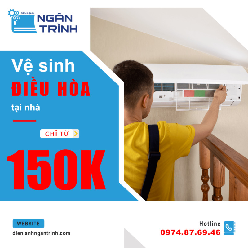 Liên hệ Điện lạnh Ngân Trình để được vệ sinh hoặc sửa điều hòa Đà Nẵng nhanh chóng nhất